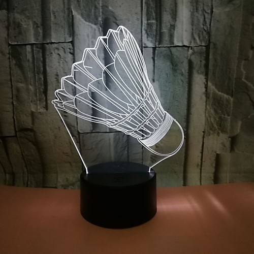

1шт 3D ночной свет / Детский ночной свет RGB USB Меняет цвета / С портом USB <5 V