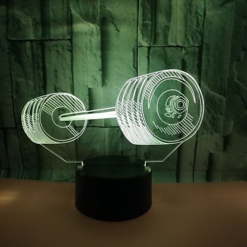 

1шт 3D ночной свет RGB USB Меняет цвета / С портом USB <5 V