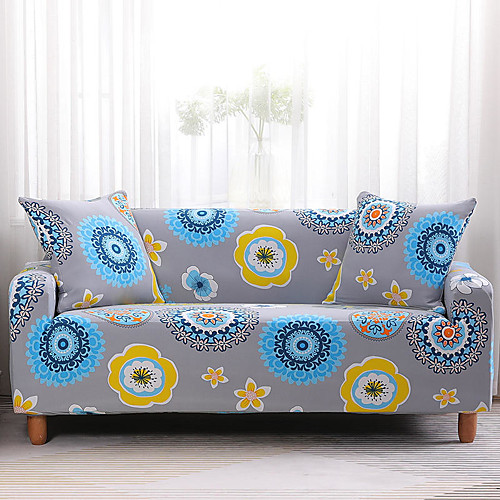

чехлы на диван чехлы из полиэстера с реактивной печатью / разноцветные стильные растения / в цветочек / для диванов