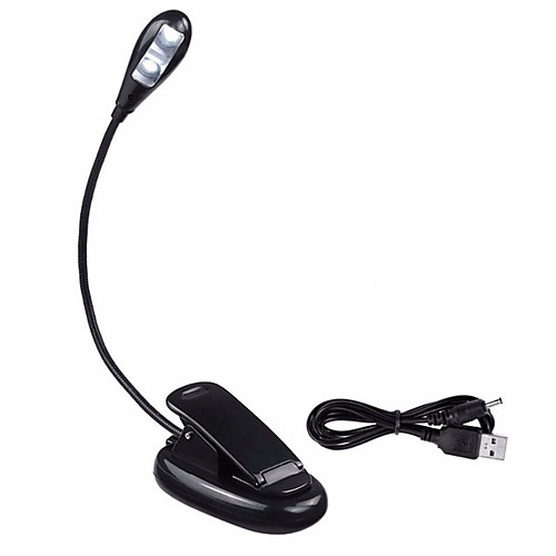 

1шт LED Night Light / Книжный свет Белый Аккумуляторы AAA / USB Диммируемая / прикроватный / с клипом Батарея