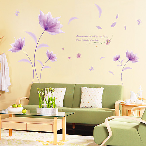 

Декоративные наклейки на стены - Простые наклейки Цветочные мотивы / ботанический Спальня / В помещении