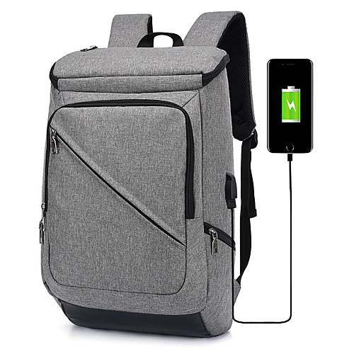 

Универсальные Молнии рюкзак Водонепроницаемость Полиэстер Сплошной цвет Черный / Темно-серый / Светло-серый