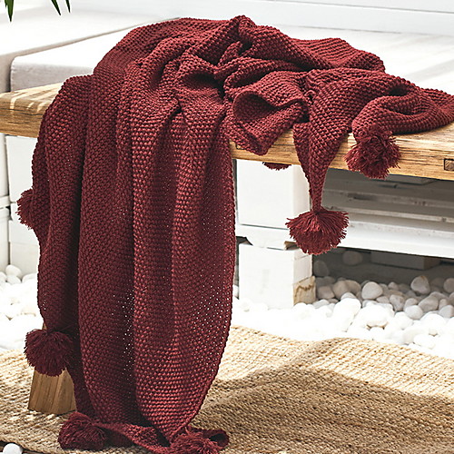 

Многофункциональные одеяла, Однотонный Акриловые волокна Мягкость одеяла