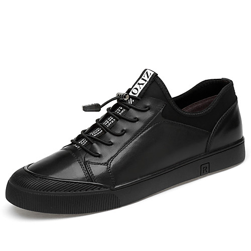 

Муж. Кожаные ботинки Наппа Leather Весна лето / Наступила зима Спортивные / На каждый день Кеды Для прогулок Нескользкий Черный