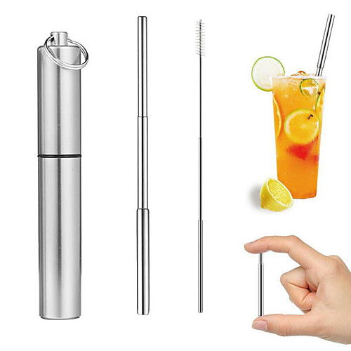 

Drinkware Соломинки Нержавеющая сталь Компактность Вечеринка / ужин / Подарок