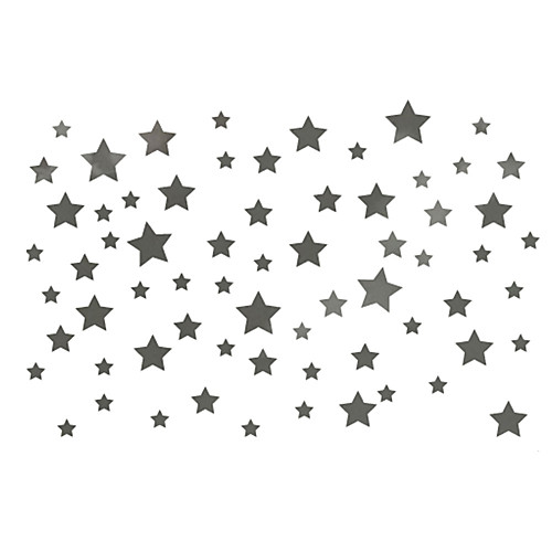 

Shapes / Stars Wall Stickers Plane Wall Stickers Decorative Wall Stickers, PVC Home Decoration Wall Decal Wall Decoration 1pc / Removable