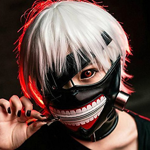 

Маски Вдохновлен Токио вурдалак Кен Kaneki Аниме Косплэй аксессуары Маски Кожа Костюмы на Хэллоуин