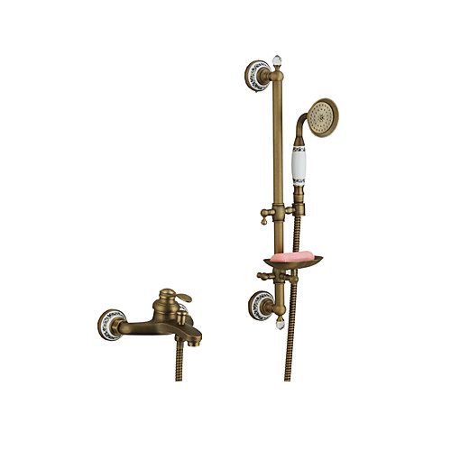 

Смеситель для ванны Матовый / Античная медь / Золотая роза Монтаж на стену Керамический клапан Bath Shower Mixer Taps