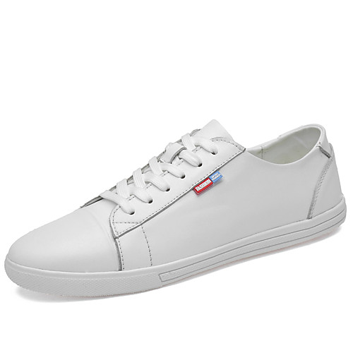 

Муж. Кожаные ботинки Кожа Весна лето / Наступила зима Спортивные / На каждый день Кеды Для прогулок Нескользкий Белый / Черный