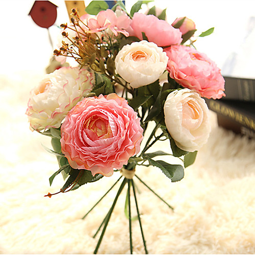 

Искусственные Цветы 7 Филиал Классический Простой стиль Свадебные цветы Розы Вечные цветы Букеты на стол
