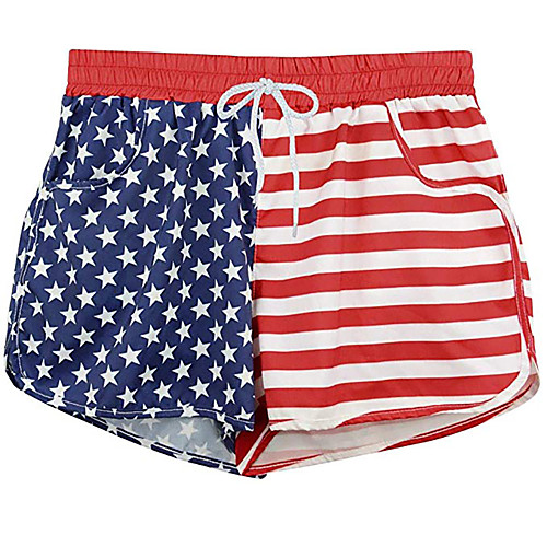 

Жен. Активный / Богемный Чино / Шорты Брюки - С узором / Флаг Синий и белый, Пэчворк / С принтом Цвет радуги M L XL