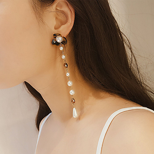 

Жен. Серьги-слезки Серьги Непарные серьги Жемчуг Серьги Бижутерия Золотой Назначение Для вечеринок Повседневные Для улицы Праздники фестиваль 1 пара