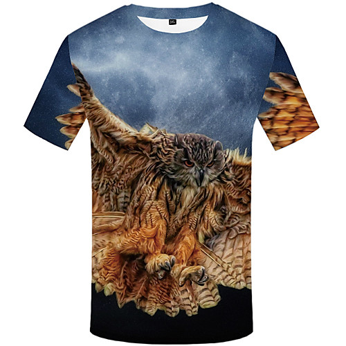 

Муж. С принтом Футболка Классический 3D Синий US36