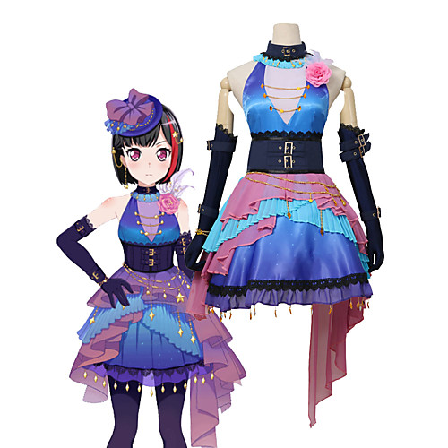 

Вдохновлен BanG Dream Косплей Аниме Косплэй костюмы Косплей Костюмы другое / Пайетки Длинный рукав Платье / Перчатки / Носки Назначение Универсальные
