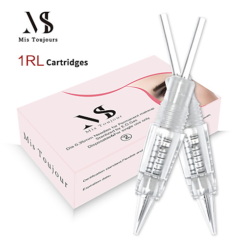 

30PCS 1R Microbalding Needle Cartridges For Tattoo Dermografo Eyebrows Micropigmentation Machine Pen Permanent Makeup Supplies