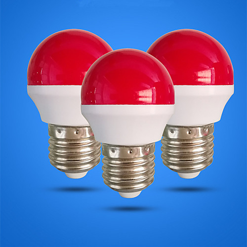 

6шт 3 W Круглые LED лампы 110-210 lm E26 / E27 5 Светодиодные бусины Красный 220-240 V