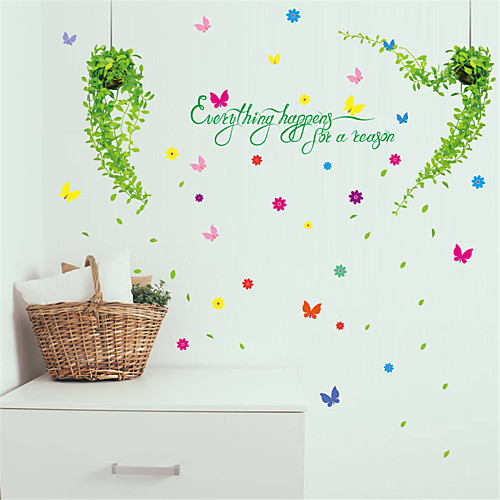 

Декоративные наклейки на стены - Простые наклейки Цветочные мотивы / ботанический Ванная комната / В помещении