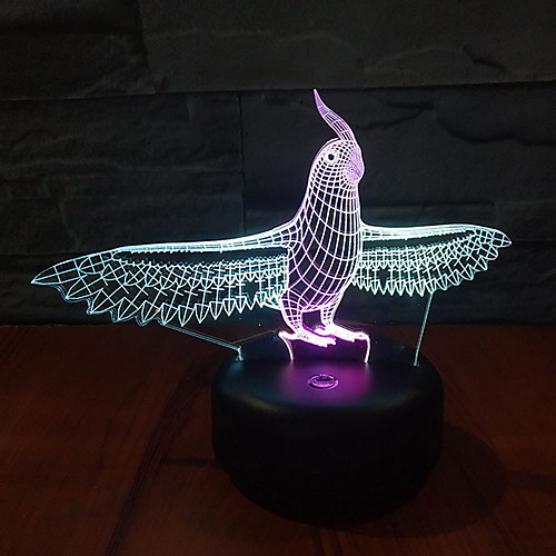 

1шт 3D ночной свет USB Творчество <=36 V