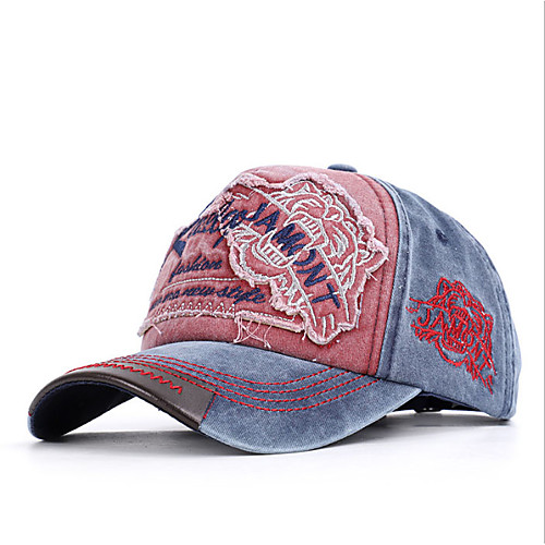 

Универсальные Для офиса Классический Бейсболка Хлопок Холщовая ткань,Контрастных цветов Цветочный принт Все сезоны Темно-серый Верблюжий Серый