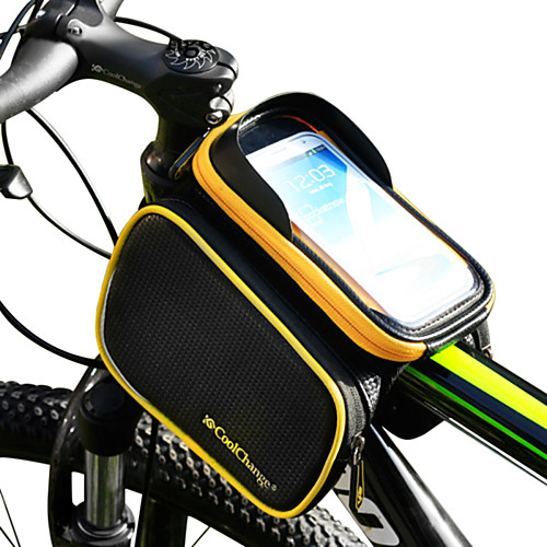 

CoolChange Сотовый телефон сумка Бардачок на раму Верхняя сумка для трубки 6.2 дюймовый Сенсорный экран Отражение Водонепроницаемость Велоспорт для Samsung Galaxy S6 iPhone 5c iPhone 4/4S / iPhone X