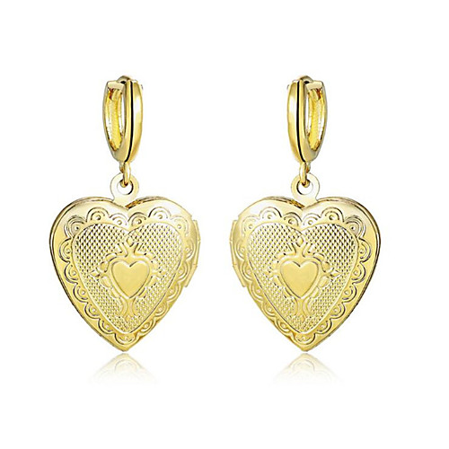 

Women's Drop Earrings Classic Love Stylish Earrings Jewelry Gold / Silver For Gift Daily 1 Pair