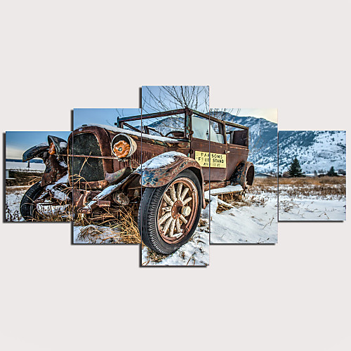 

С картинкой Отпечатки на холсте - Пейзаж Традиционный Modern 5 панелей Репродукции