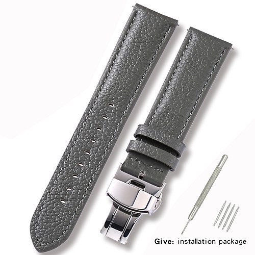 

Genuine Leather / Leather / Calf Hair Watch Band Strap for Grey 17cm / 6.69 Inches / 18cm / 7 Inches / 19cm / 7.48 Inches 1cm / 0.39 Inches / 1.2cm / 0.47 Inches / 1.3cm / 0.5 Inches