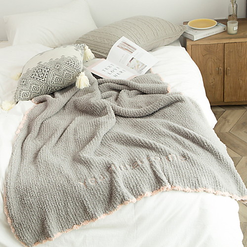 

Многофункциональные одеяла, Однотонный Полиэстер Мягкость одеяла