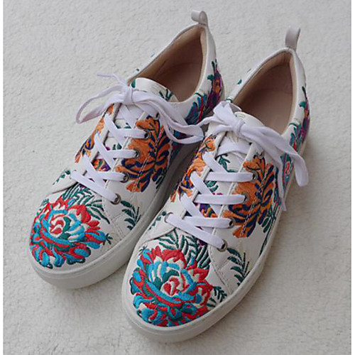 

Жен. Наппа Leather Весна лето Кеды На плоской подошве Белый