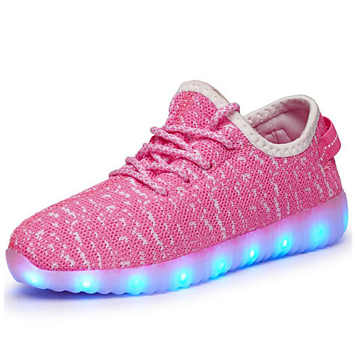 

Boys' LED / LED Shoes / USB Charging Tulle Trainers / Athletic Shoes Little Kids(4-7ys) / Big Kids(7years ) Walking Shoes LED / Luminous Black / Pink / Green Fall / Rubber / EU37