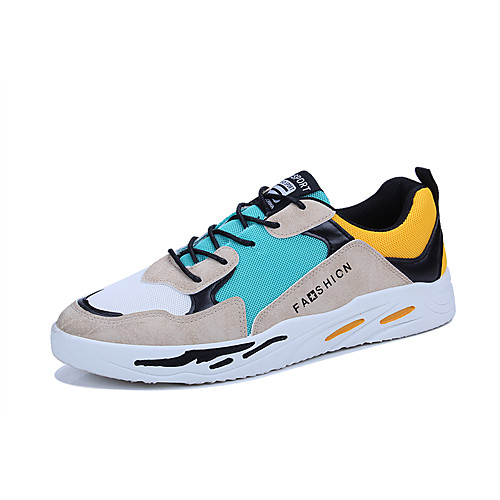 

Муж. Комфортная обувь Сетка Весна лето / Наступила зима На каждый день Кеды Дышащий Контрастных цветов Бежевый / Черно-белый / Синий