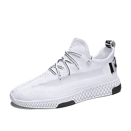 

Муж. Легкие подошвы Эластичная ткань Весна лето Спортивные Спортивная обувь Дышащий Белый / Черный / Серый