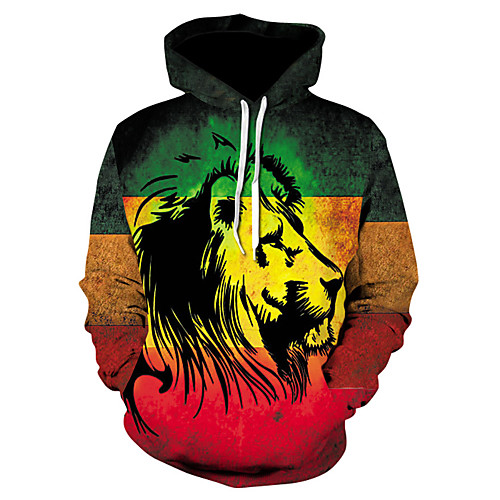 

Men's Basic Hoodie - 3D Red US44