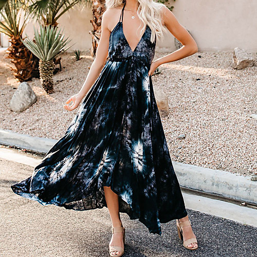 

Жен. Классический Оболочка Платье - Геометрический принт Макси