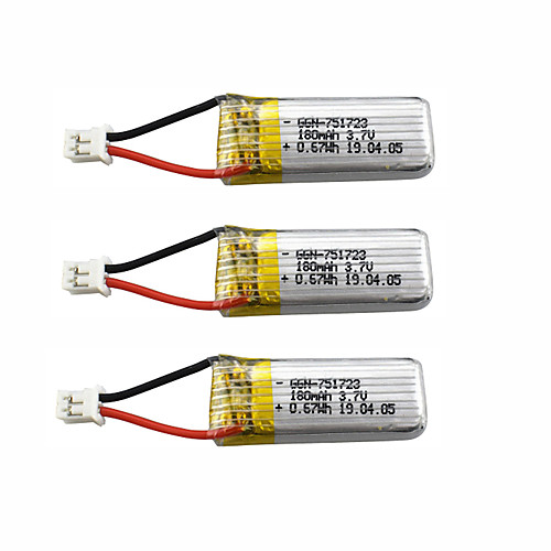 

A20 A20W 3.7V 180mAh 3шт батарея Аккумуляторная батарея / Быстрая зарядка