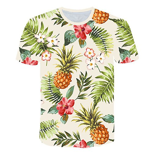 

Men's Daily T-shirt - 3D Print Light Green