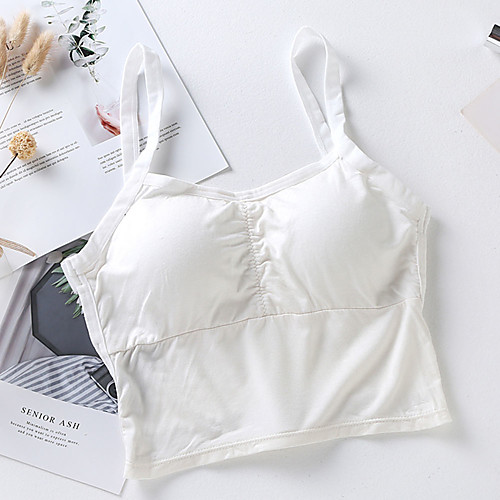 

Жен. Девочки Без бретелей Без бретелей / мультивей Закрытый Бюстгальтер Сексуальные платья Белый Черный