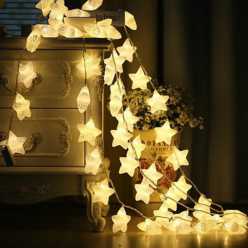 

3M Гирлянды 20 светодиоды Тёплый белый Декоративная Аккумуляторы AA 1 комплект