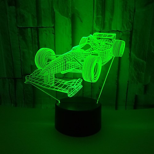 

1шт 3D ночной свет / Детский ночной свет RGB USB Меняет цвета / С портом USB <5 V