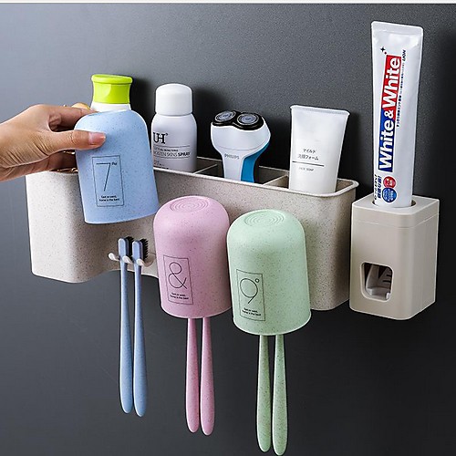 

Стакан для зубных щеток Многофункциональный Современный современный Пластик 4шт - Инструменты Зубная щетка и аксессуары