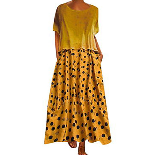 

Жен. Оболочка Платье - Горошек Макси