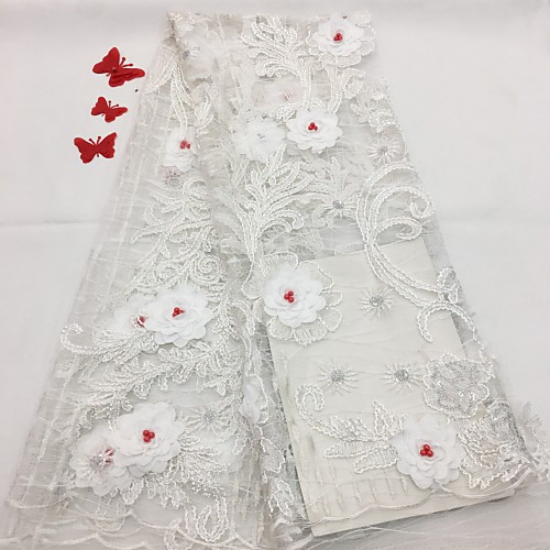 

Кружева Цветы С узором 125 cm ширина ткань для Свадьба продано посредством 5Yard