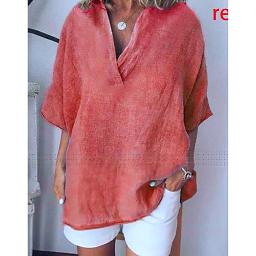 

Жен. Рубашка Однотонный Темно-серый US14