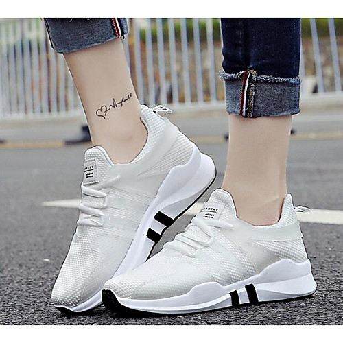 

Жен. Tissage Volant Весна Спортивная обувь Беговая обувь На плоской подошве Белый / Черный