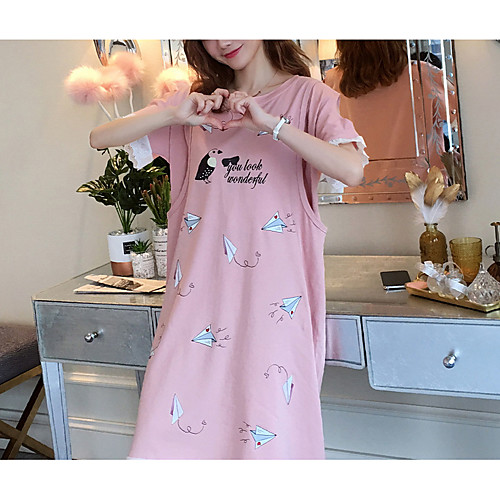 

Жен. Классический Туника Платье - Геометрический принт, Пэчворк Средней длины