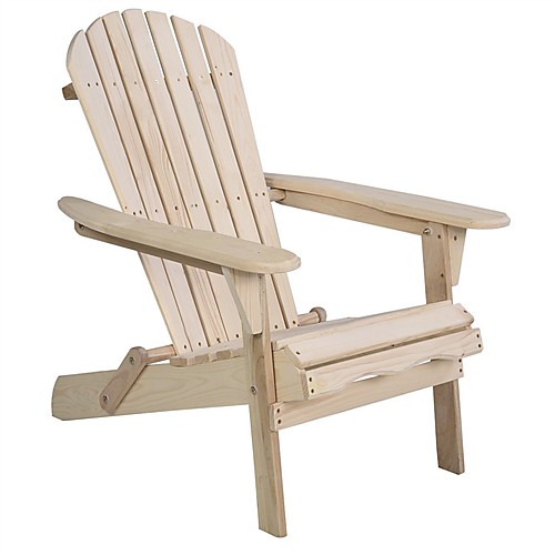

незаконченный деревянный складной стул адирондак открытый сад патио