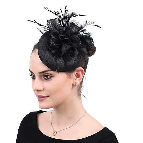 

Тюль / Перья / Лен / хлопок Fascinators / Цветы / Аксессуары для волос с Пух / Цветы 1 Вечеринка / ужин / на открытом воздухе Заставка