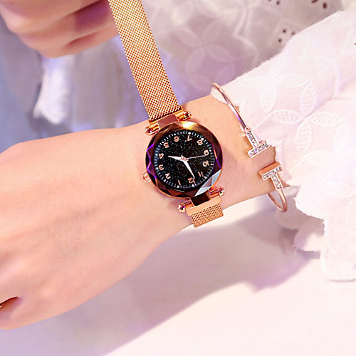 

женские кварцевые магнитные часы мода классический сплав ремешок женские часы классный новый дизайн аналоговые наручные часы 1 шт