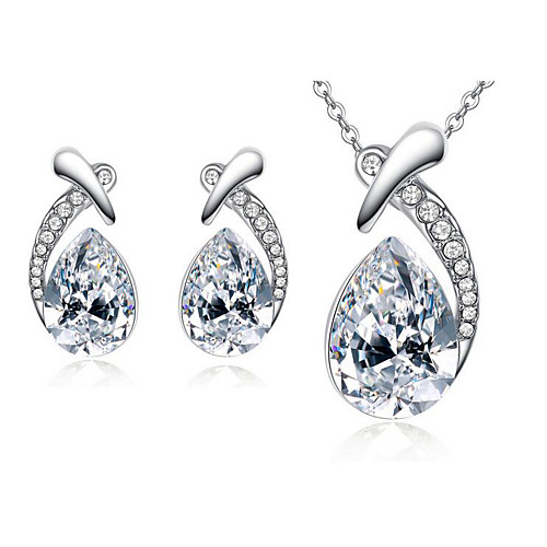 

Women's Bridal Jewelry Sets Classic Drop Sweet Elegant Earrings Jewelry White / Red / Blue For Wedding Party 1 set