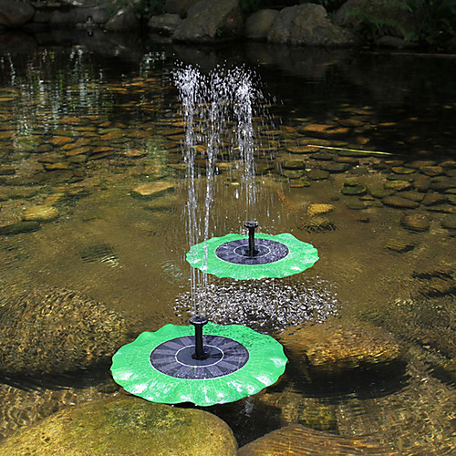 

Solar Power Lotus Leaf Fountain Decorative Floating Submersible Water Pump for Garden Pool